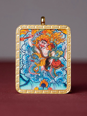 Tibetan Jambhala Buddha Amulet