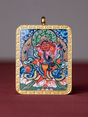Tibetan Jambhala Buddha Amulet