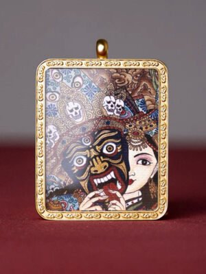 Tibetan Thangka Zashi Lhamo Amulet